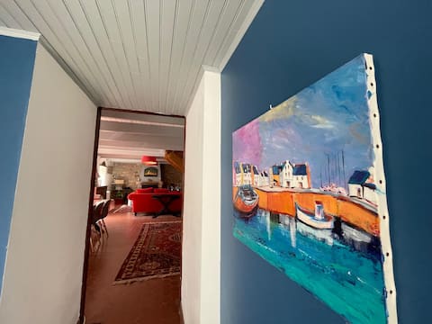 Popular Airbnb listing: Breton PENTHOUSE, on the shores of the Étang du Fret. in Crozon
