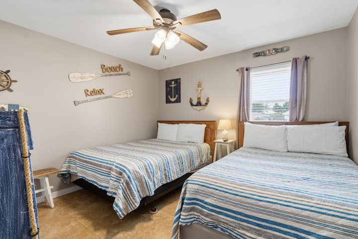 Guest Bedroom with Queen and Full Bed