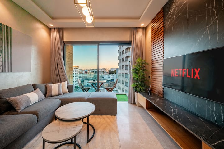 New 1 Suite Luxury-2 Terrasse-gare/port-voyageurs - Casablanca, Marocco