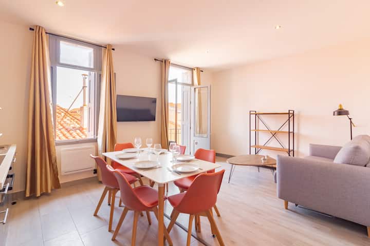 Spacieux T3 Moderne • 6 Pers • Centre Perpignan - Perpignan