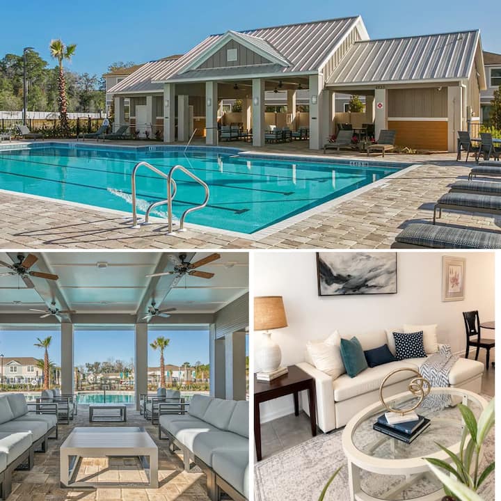 Modern Townhome, Pool, Workspace | Prime Location - Jacksonville, FL