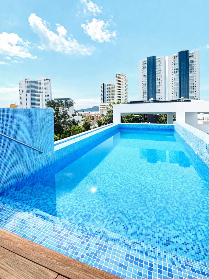 Luxury 2 Depas+ Roof+pool|16 Huéspedes|zona Dorada - Mazatlan