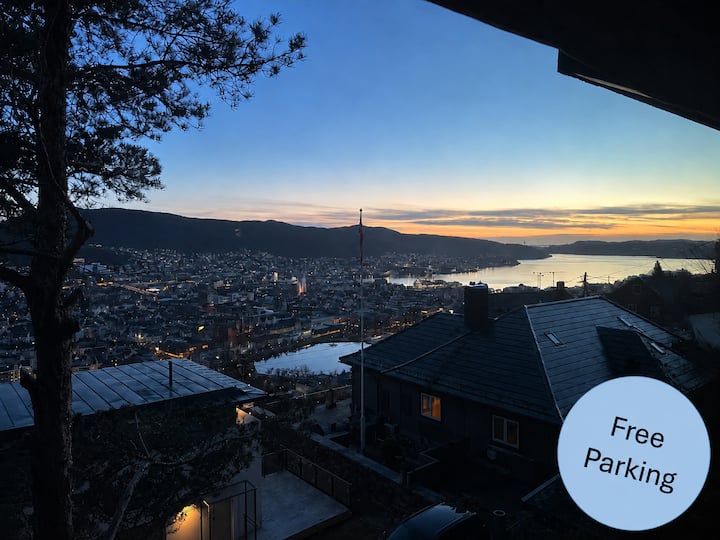 Villa Vidsyn Views, Sauna & Parking - Bergen