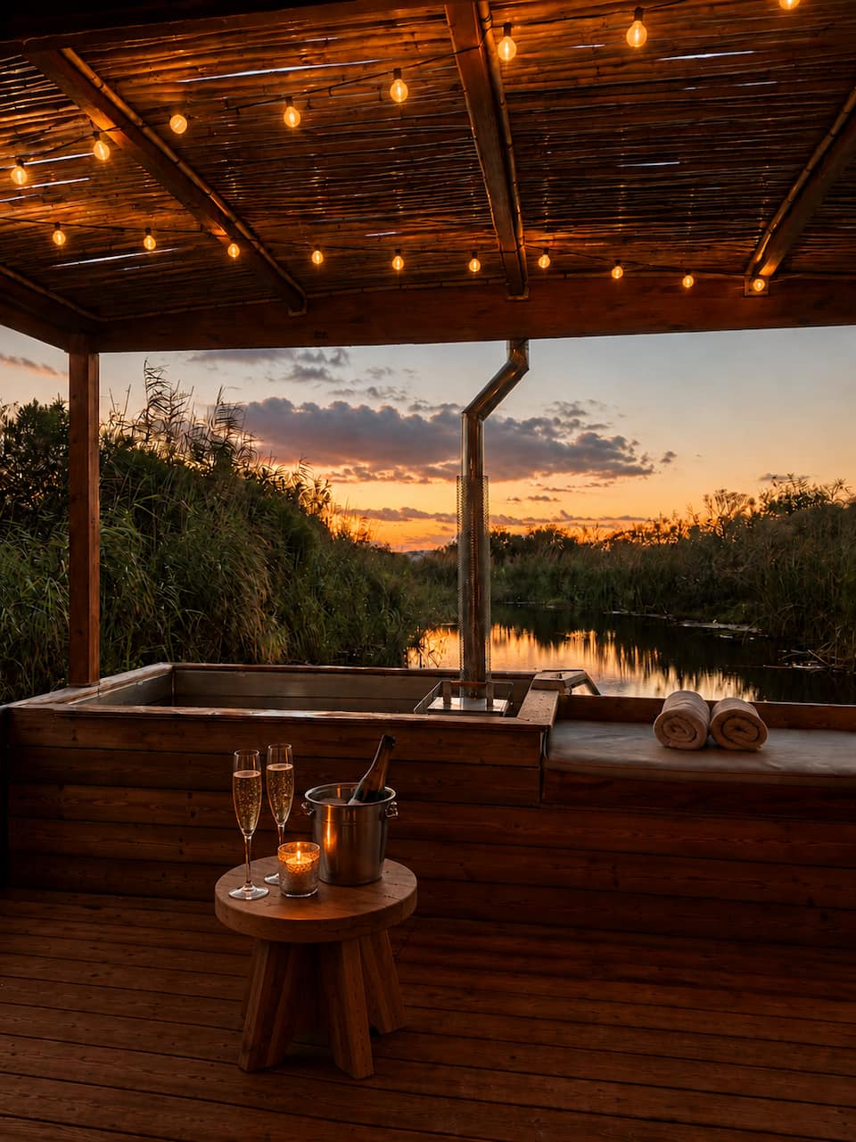 A floating cabin hidden in the reeds, Pearly Beach, Western Cape, South Africa, photo 9 of 10