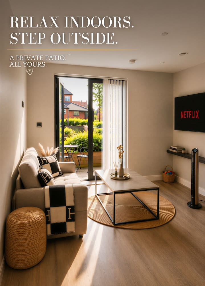Luxury Gem With Private Patio | Central | Sleeps 4 - University of Leeds