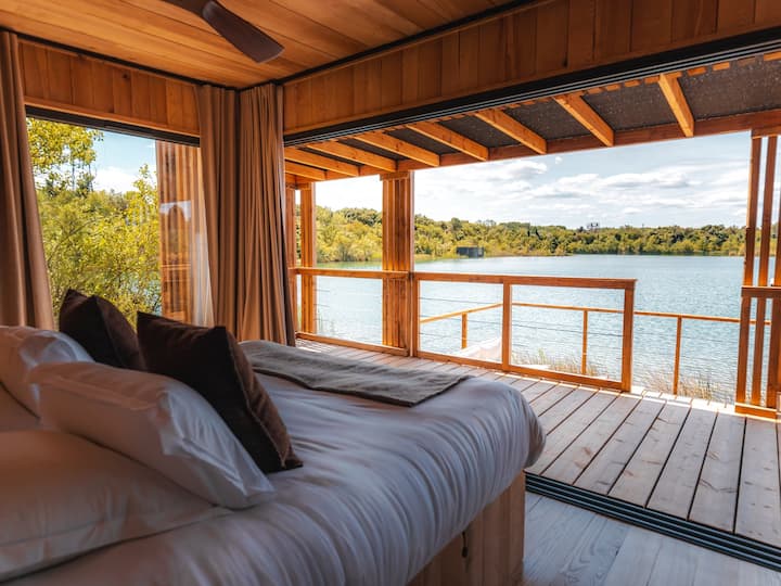 Cabane Spa Azur - Bain Nordique Privatif - Pilotis - Sorgues