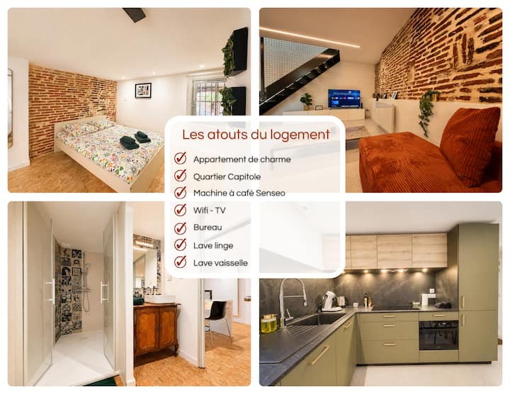 * Taur Duplex * Charme - Centre - Linge Fourni - Toulouse
