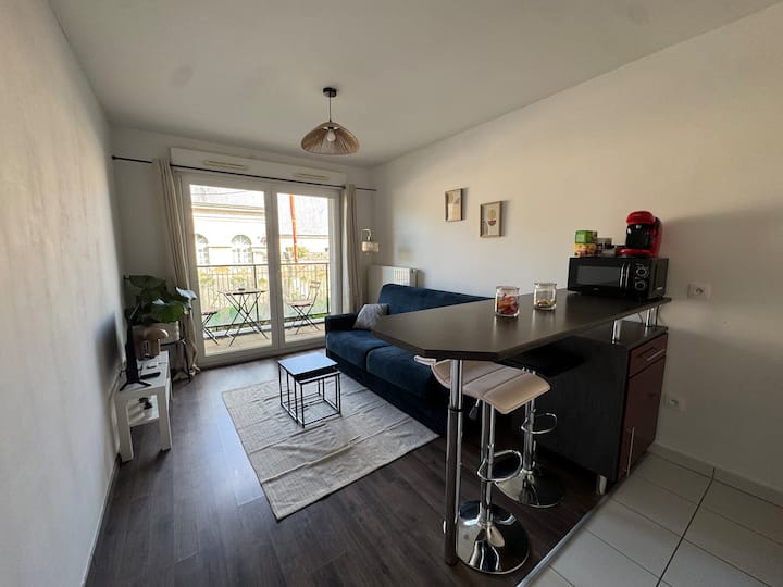 Studio Cosy Avec Balcon Et Parking - Caen