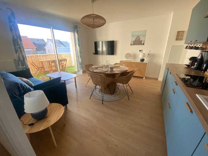 T2 Neuf à 100m De La Plage Avec Balcon & Parking - Rang-du-Fliers
