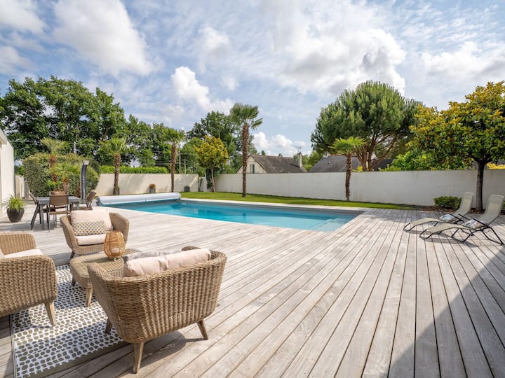 Chambre Spacieuse Avec Terrasse Et Piscine - Nort-sur-Erdre