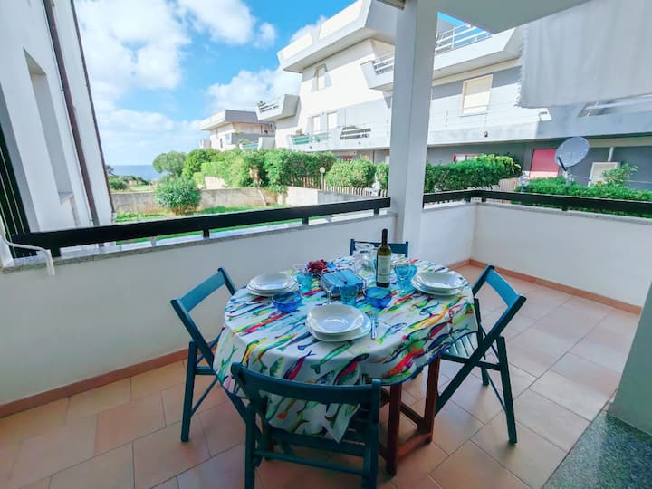 Maison De Style Sarde, Vue Sur La Mer, 10 M Centre - Alghero