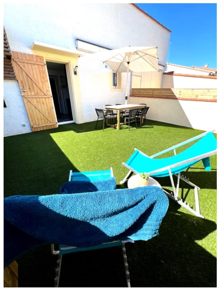 La Casita D'elodie, Jardin – 15 Min Des Plages - Saleilles