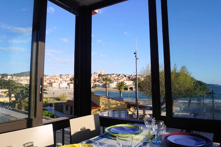 Rare /Bord De Mer- F2 Bis Central-garage-clim - Banyuls-sur-Mer