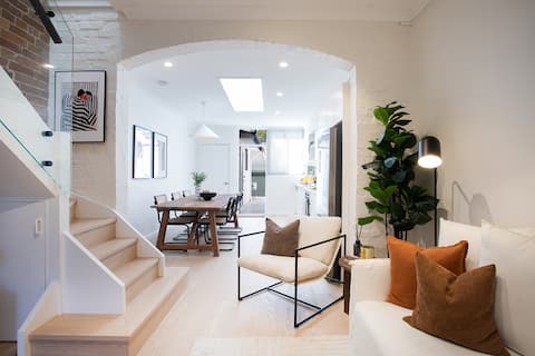 Successful Airbnb property: Chic Renovated Family Home + Secure Parking in Surry Hills