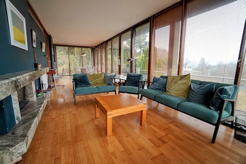 Top Airbnb: Modernist Architectural Gem | Tranquil Lake Access in Conamara North