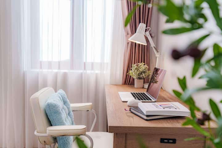 Workspace evidence from Stylish Saigon Studio | Balcony & Workspace