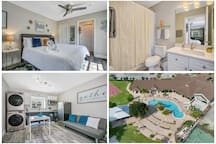 Designer Studio near Disney | Pool, Gym, King Bed