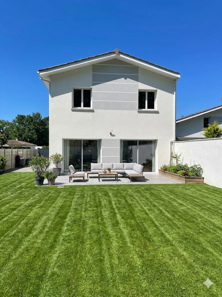 Villa Familiale Avec Jardin à 15 Min Du Bassin - Marcheprime