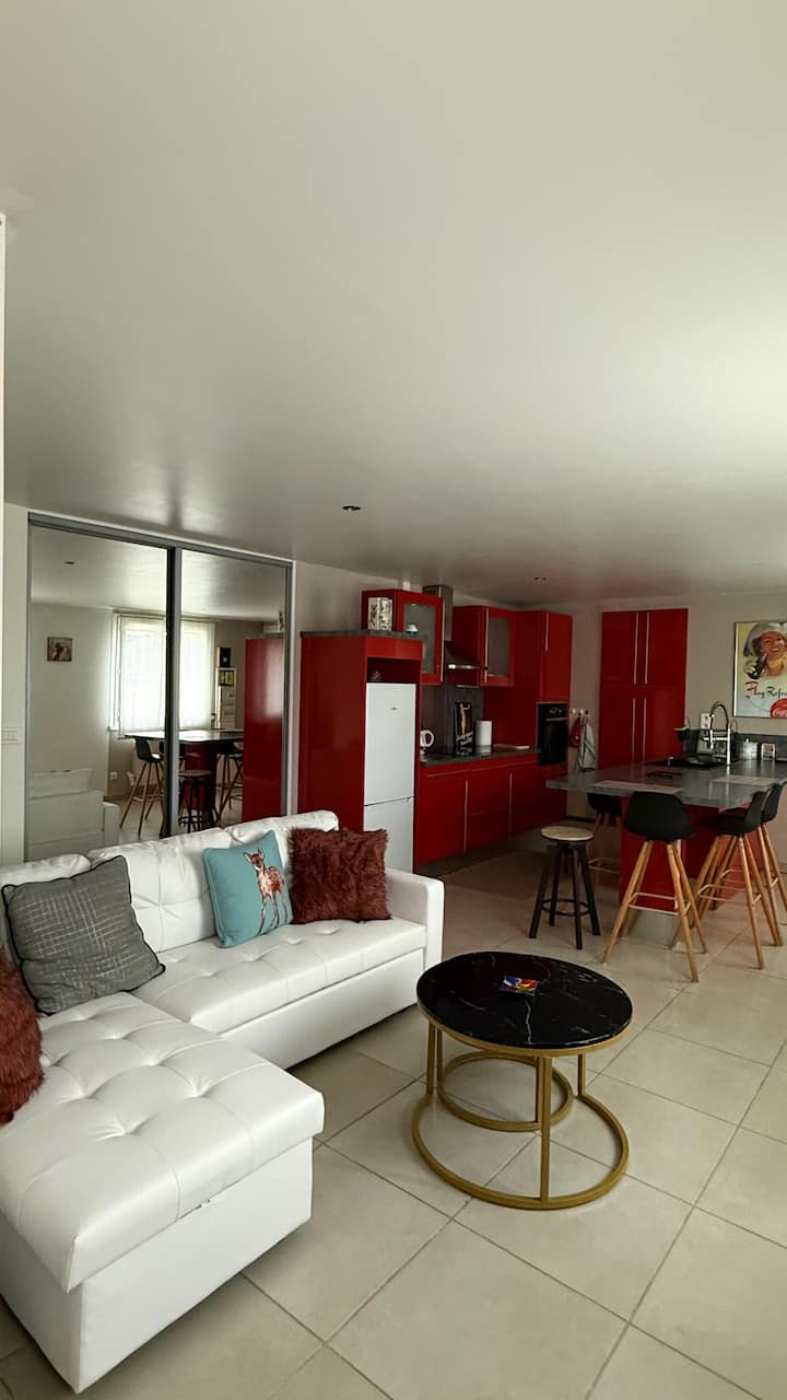 T2 Cosy 50m² – Proche Lyon & Aéroport - Chaponnay