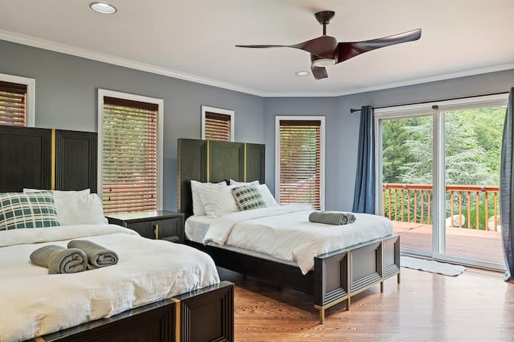 Private Mountain Hideout W/pool, Hot Tub & Game Rm - Torne Valley Vineyard, Hillburn