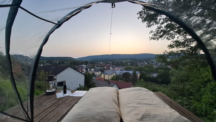 Ufo Mit Kellerwaldblick Und Sternenhimmel - Hessen