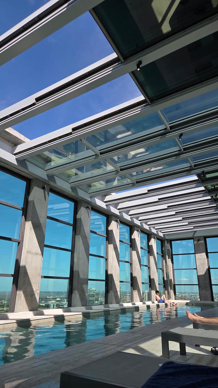 Monoambiente en Puerto Madero con balcón y amenities