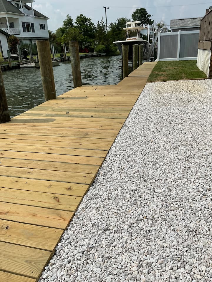Boat Dock On Isle Of Wight Canal - Ocean City, MD
