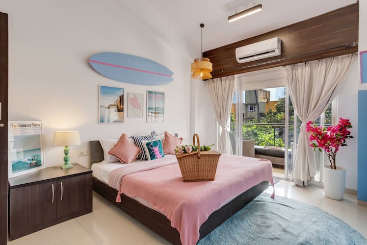 2bhk In Anjuna With Pool & Balcony, 5 Min To Beach - Anjuna