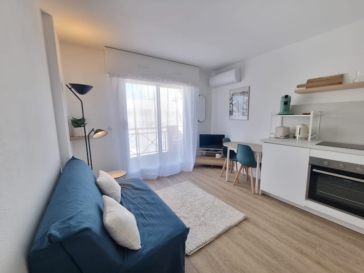 Studio Climatisé Avec Balcon Au Cœur D'arcachon - Cap Ferret