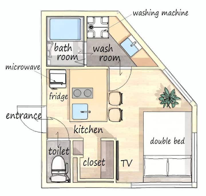 Newly Built! 7 Min From Itabashi-honcho Sta丨2ppl - 戸田市