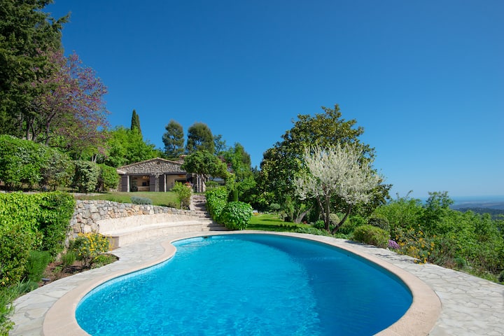Villa Jas De Montmule In Vence - Pool Gym Seaview - Vence