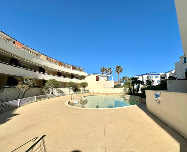 Magnifique Appartement Dans Résidence Avec Piscine - Valras-Plage