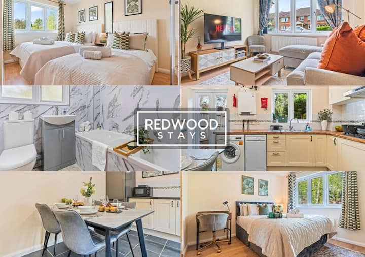 Near Frimley Hospital, Modern Home, Free Parking - 판햄