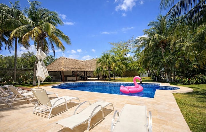 Casa Tipo Hacienda Con Cenote Privado - Cancún