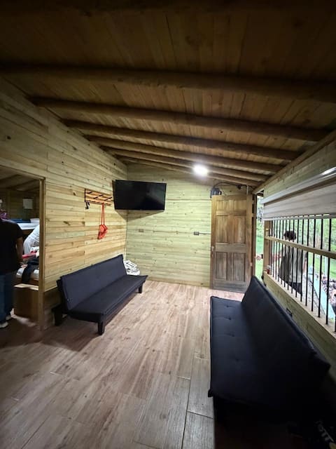 Successful Airbnb property: Accommodation, entire cabin with pool in Cocorna in Cocorná