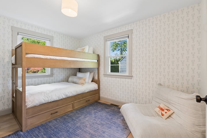 Bedroom #1 is perfect for the guest who enjoy the upper and lower level living.  Twin bunkbeds.