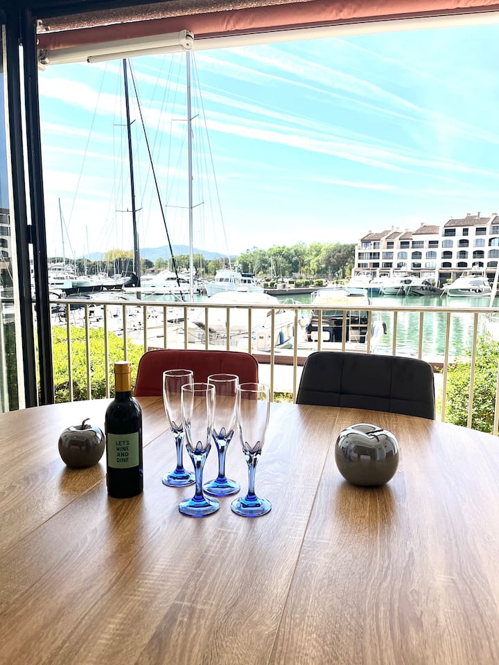 Vue Marina Exceptionnelle • Clim • 5 Pers - Gassin