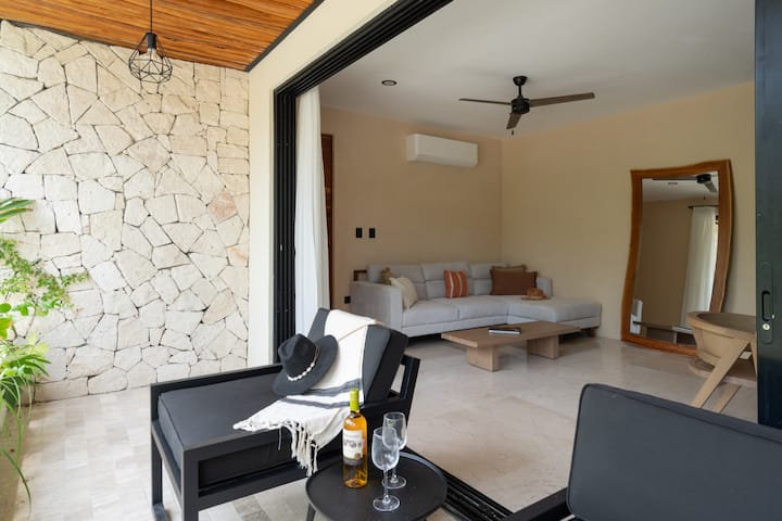 Boho Chic 2br Apartment With Private Jacuzzi - Tulum