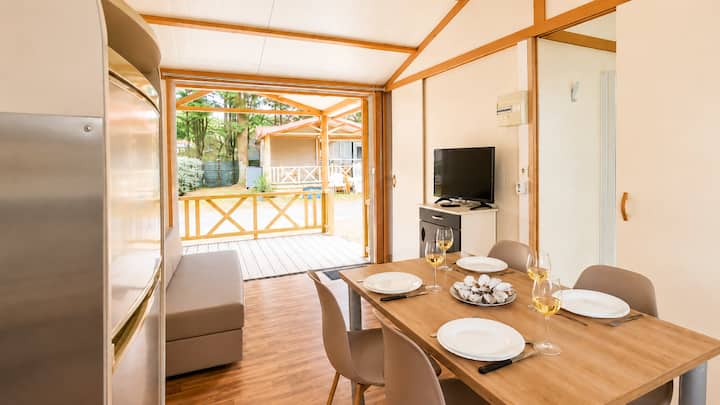 Alizé Chalet Chaleureux Linge Animaux Camping 4* - Saint-Jean-de-Monts