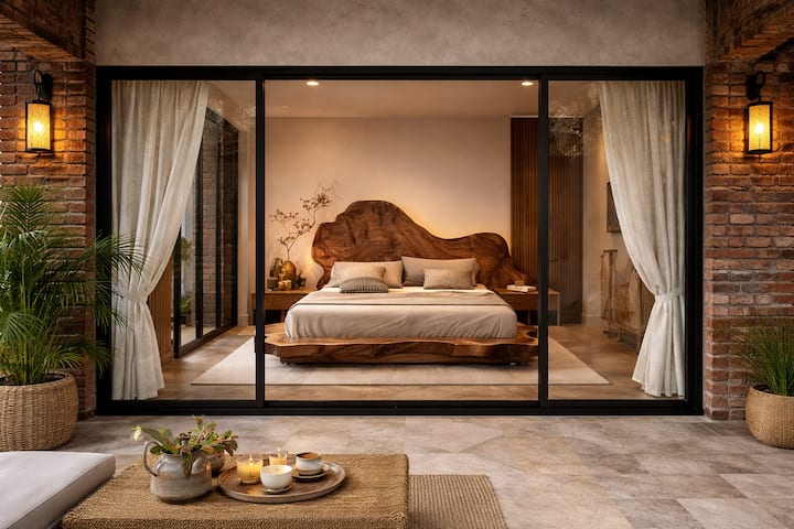 The Hidden Eden · Private Mountain & Lake Retreat · Thatched Villa · Aundholi Pune - 2