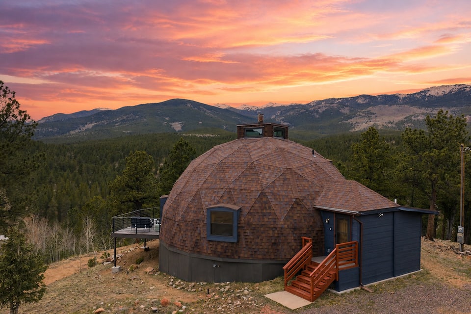 A geodesic dome at 9,000 feet, Bailey, Colorado, United States, photo 1 of 10