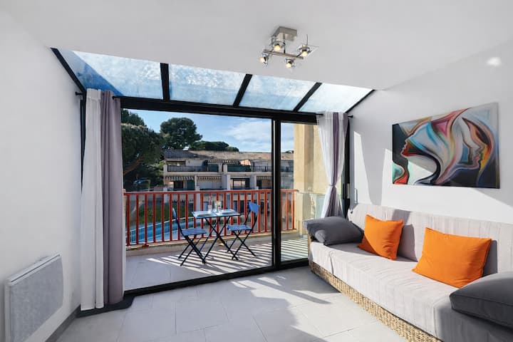 Studio Bandol Piscine Accès Plages à Pied Parking - Bandol
