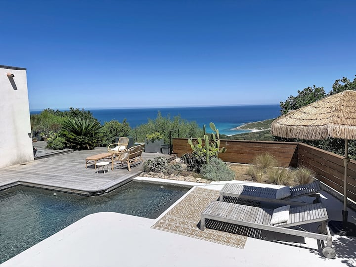 Logement Dans Très Belle Villa, Piscine, Vue Mer - L'Île-Rousse