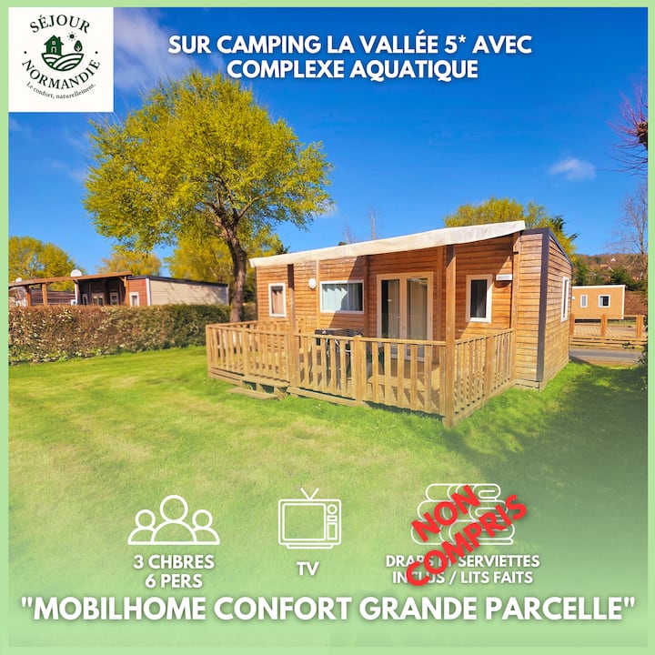 Mobilhome Confort 3ch 6 Pers - Camping 5* Houlgate - Houlgate