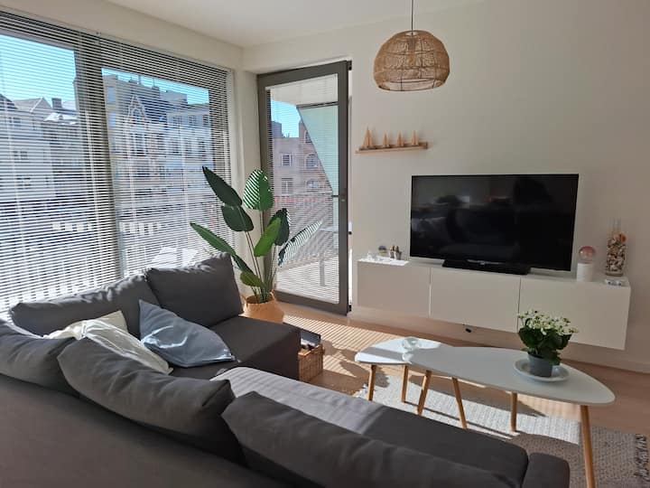 Appartement Moderne Avec Grande Terrasse & Piscine - Oostende
