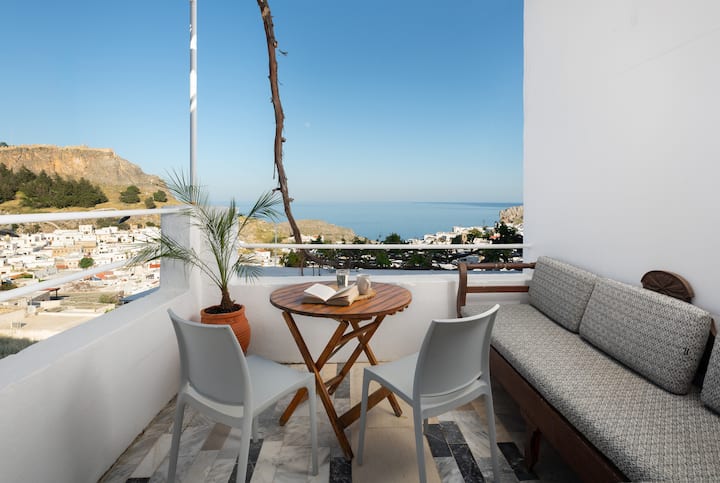 1 Bedroom Suite-sea View Balcony & Patio In Lindos - Lindos