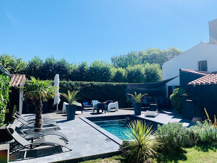 Belle Maison Familiale Avec Piscine Chauffée - La Faute-sur-Mer