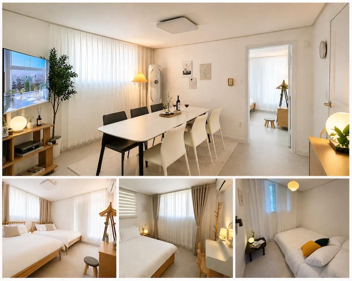 3br Home | 4 Queen Beds | 8 Guests | 5 Min Sillim - Südkorea