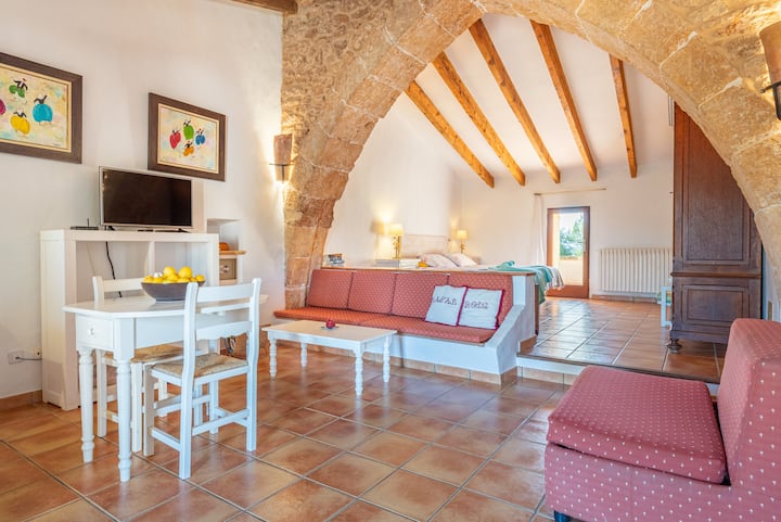 Agroturismo Es Rafal Roig, Estudio Con Terraza 1 - Balearic Islands