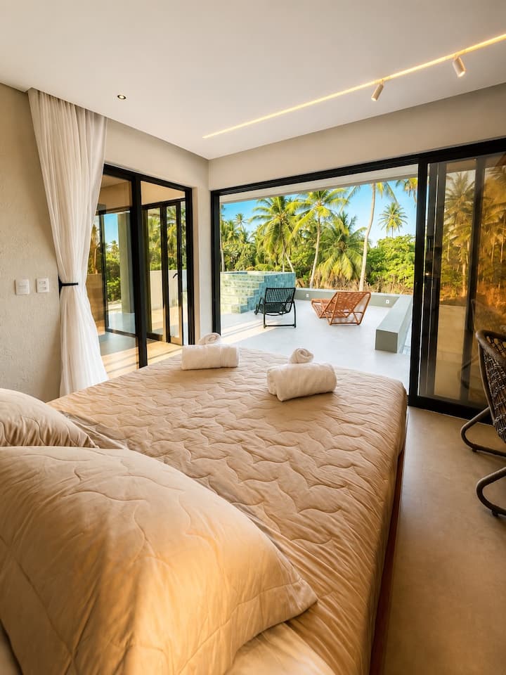 View from queen’s bed